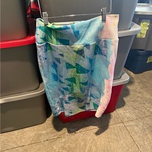 Colorful Abstract Print Women's Skirt p34